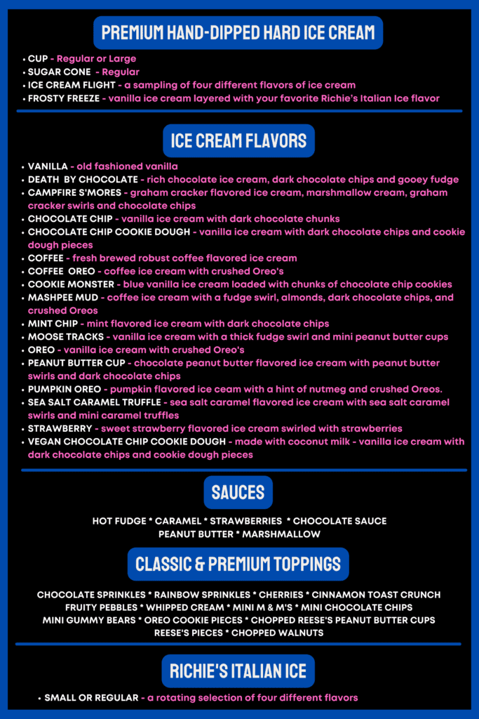 Ice Cream Menu No Pricing – Frosty Friends Ice Cream (1)