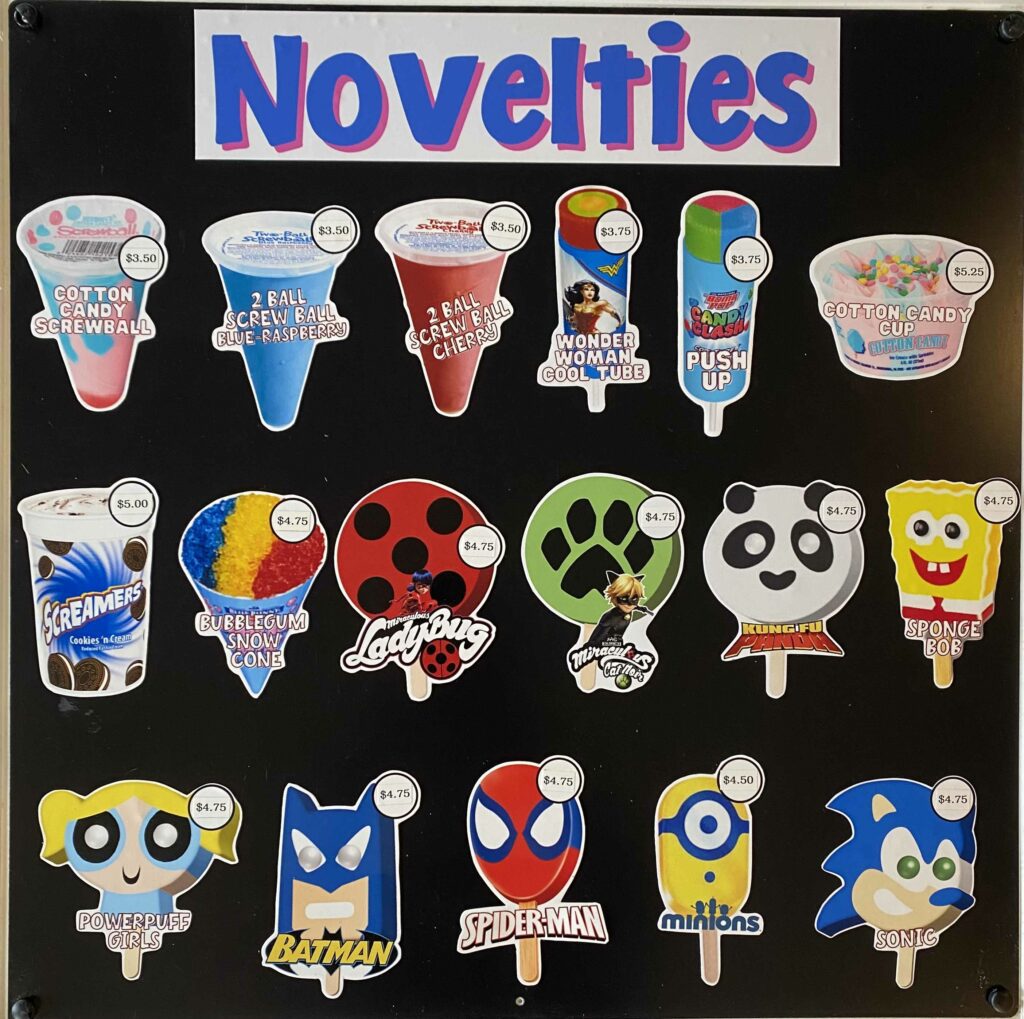 Novelty Menu 1 – Frosty Friends Ice Cream (1)