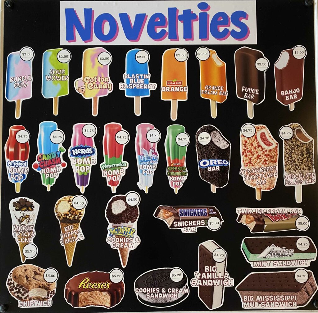 Novelty Menu 2 – Frosty Friends Ice Cream (1)